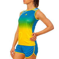 Форма для легкой атлетики женская LD-8302 L Сине-желто-зеленый (60429510)