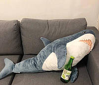 Величезна м'яка іграшка-обіймашка Синя 160 см Blahaj Акула ІКЕА ikea