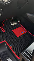 Комплект ковриков ЕВА EVA с ПВХ-подпятником на Audi все модели, фирменное лого