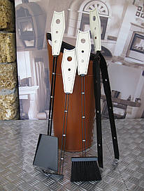 Каминні набір Elisa бежевий + підставка Nidac