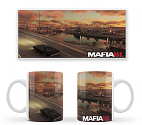 Чашка белая керамическая Mafia III (Мафия 3) Laska
