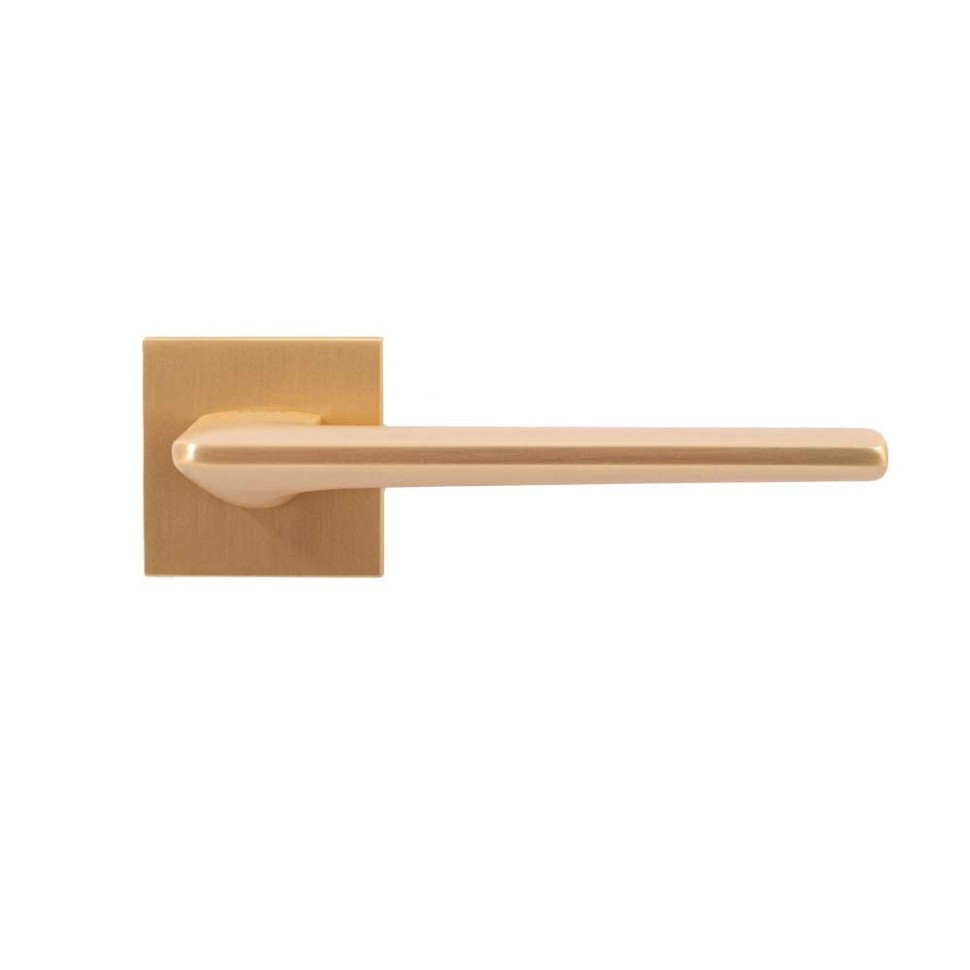 Дверні ручки FORME Q золото матове брашироване ZAMAK 63808 RDA Китай