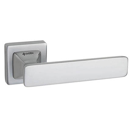 Дверні ручки IDA CBM - матовий хром ZAMAK HA125RO11 CBM SYSTEM Турція, фото 1