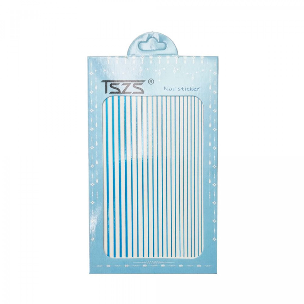 Стрічка неонова блакитна для нігтів