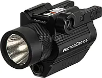 ЛАЗЕРНЫЙ ЦЕЛЕУКАЗАТЕЛЬ+ФОНАРЬ VECTOR OPTICS DOUBLECROSS GREEN LASER & FLASHLIGHT COMBO