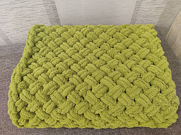 В'язаний дитячий плюшевий плед ручної роботи, 85*85см