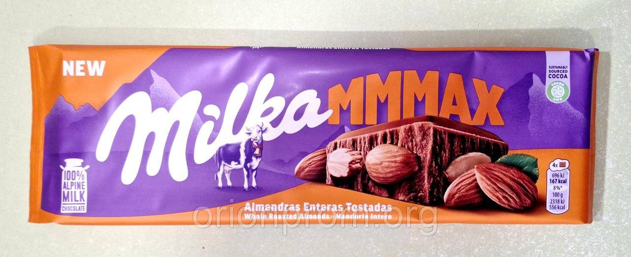Шоколад Milka із цілим мигдалем молочний 270 г