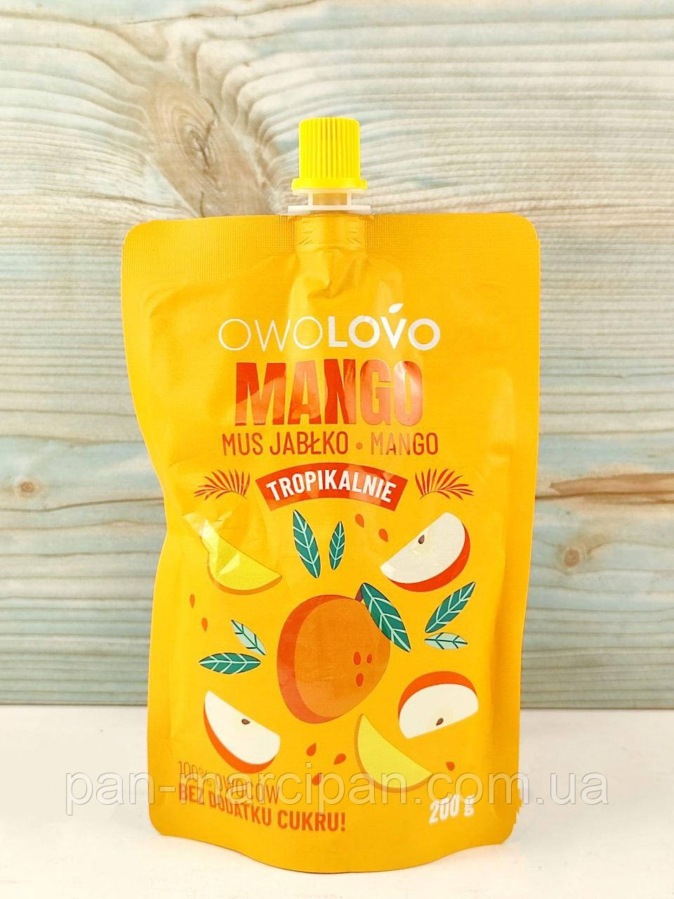 Фруктовий мус яблуко-манго Owolovo Mango 200 г Польща