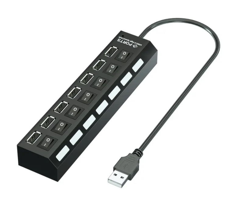 USB-концентратор адаптер із 7 портами, спідниця Supmango