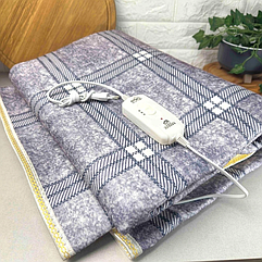 Електричне простирадло з підігрівом 150х120 см Electric blanket (Сіра)/Електропростирадло з терморегулятором 150 х 170 см