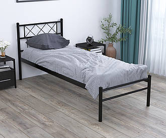 Ліжко Сабріна лайт односпальне Чорний 80 см х 190 см