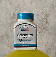 Селен 21st Centure Selenium 200мкг 60капсул