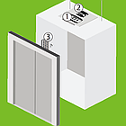 Комплект контролю доступу одного ліфта до 26 поверхів ZKTeco, фото 2