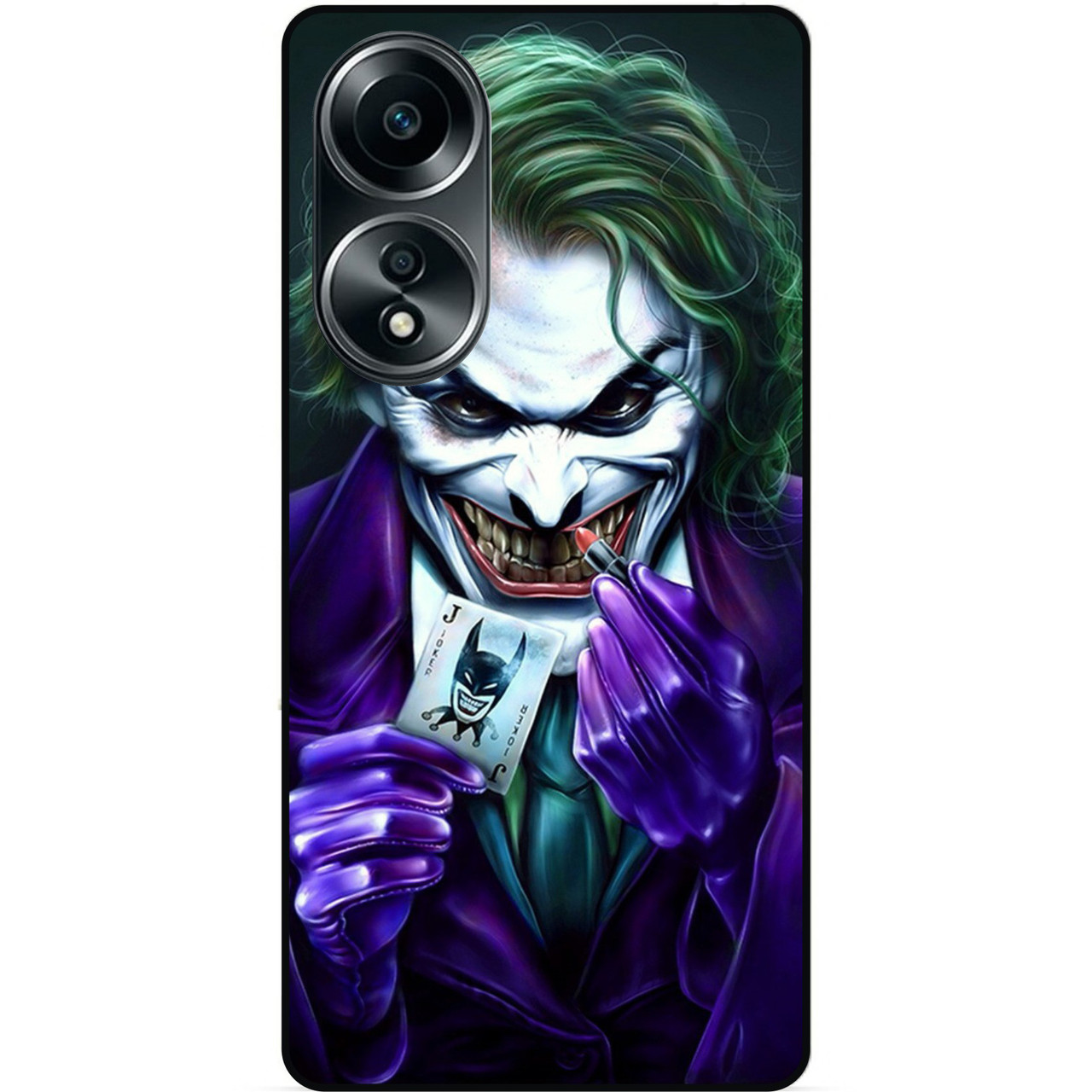 Силіконовий бампер чохол для Oppo A58 з малюнком Joker Джокер