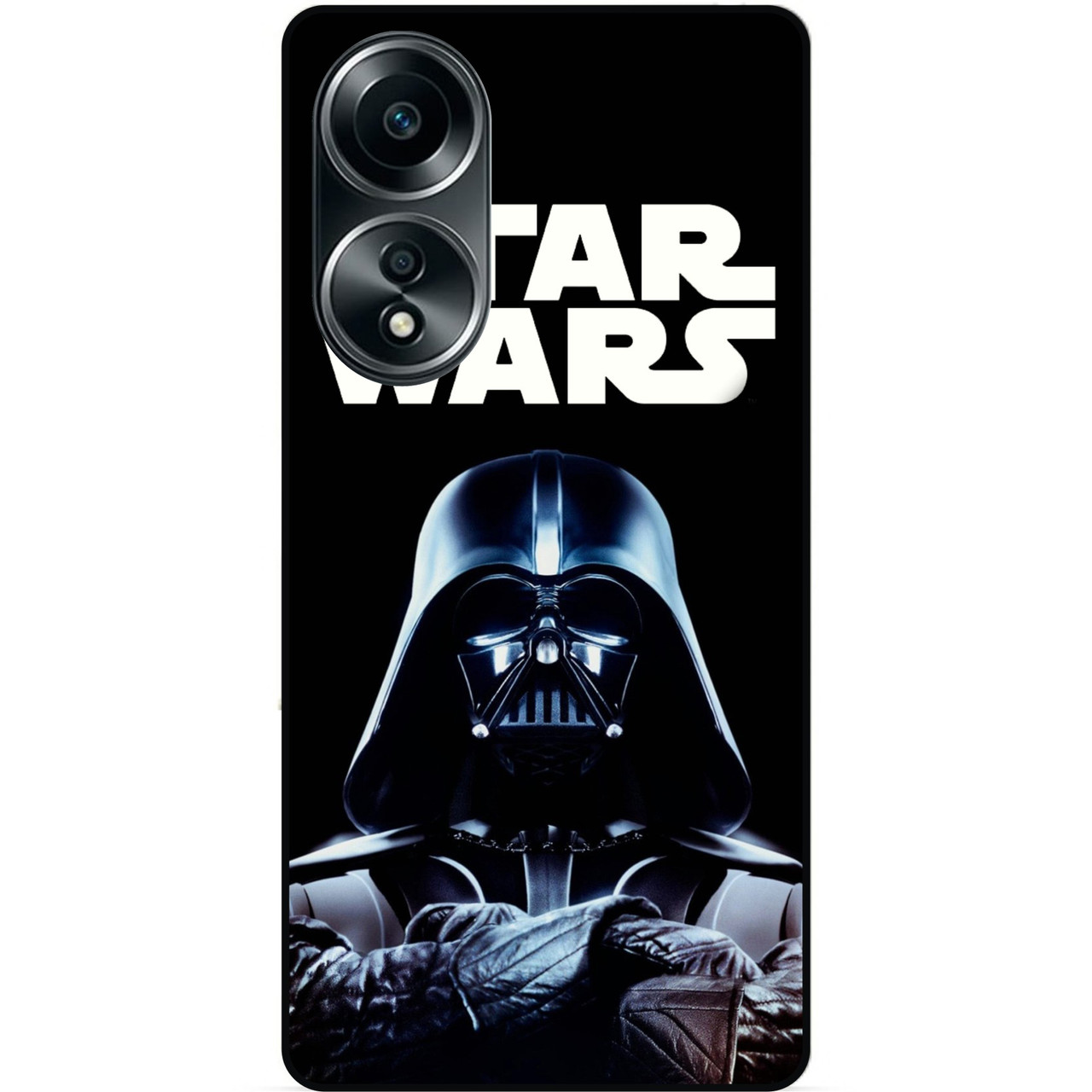 Силіконовий бампер чохол для Oppo A58 з малюнком Star Wars Зоряні війни Дарт Вейдер