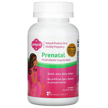 Вітаміни для вагітних жінок Prenatal Multivitamin Fairhaven Health Peapod 60 таблеток