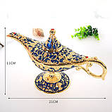 Лампа Алладіна (металева, колір- синій) (21х11см), фото 8