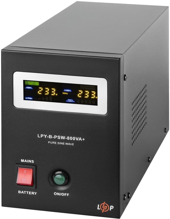 ДБЖ із правильною синусоїдою Logic Power 12 V LPY-B-PSW-800VA (560 Вт) 5A/15A - 4150