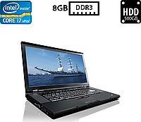 Ноутбук Lenovo ThinkPad T520/15.6"TN(1600x900)/Intel Core i7-2640QM 2.80GHz/8GB DDR3/HDD 500GB/Intel HD
