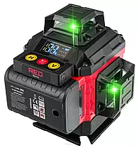 Лазерний рівень 4D 360 зелений Red Technic RTPLK0036, фото 3