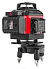 Лазерний рівень 4D 360 зелений Red Technic RTPLK0036, фото 7