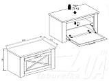 Тумба для взуття Ешлі (Світ меблів) 1000х425х580мм, фото 4