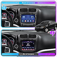 Тор! Штатная магнитола Lesko для Dodge Journey I Рестайлинг 2011-2020 экран 9" 4/32Gb 4G Wi-Fi GPS Top