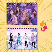 Блокнот А6 пружина 48 л. клітинка K-Pop Aespa 006