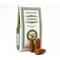 Пахощі Індійські Конуси и безосновні Ayurvedic BACK FLOW Jasmine Конусы Жасмін 023008