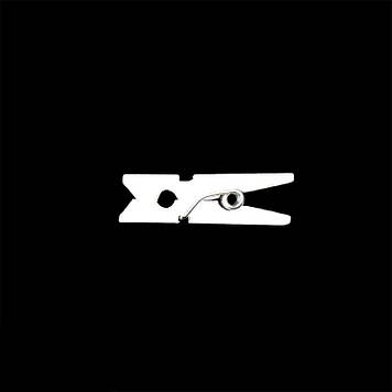 Дерев'яні декоративні прищіпки 2.5 см колір білий