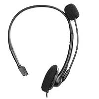 Гарнитура моно 2E 2E-CH11MJ On-ear для ПК mini-jack omni-mic 1.2м черный