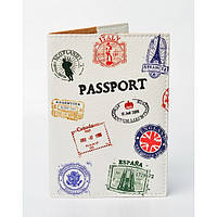 Обложка для паспорта Travel штампы