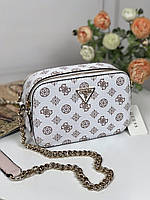 Сумка женская кросс-боди Guess оригинал Noelle Peony Logo Double Zip Small Camera Crossbody Гесс