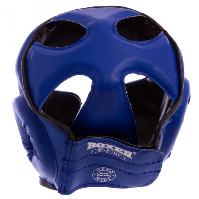 Шлем тренировочный каратэ BOXER Элит L кожвинил красный - фото 3 - id-p2015326324