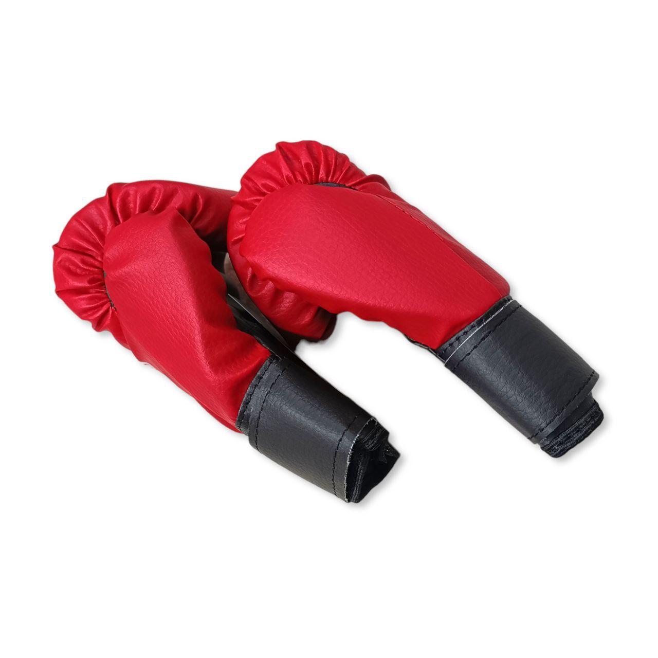 Боксерские перчатки BOXER 4 оz кожвинил красные - фото 2 - id-p2015326548