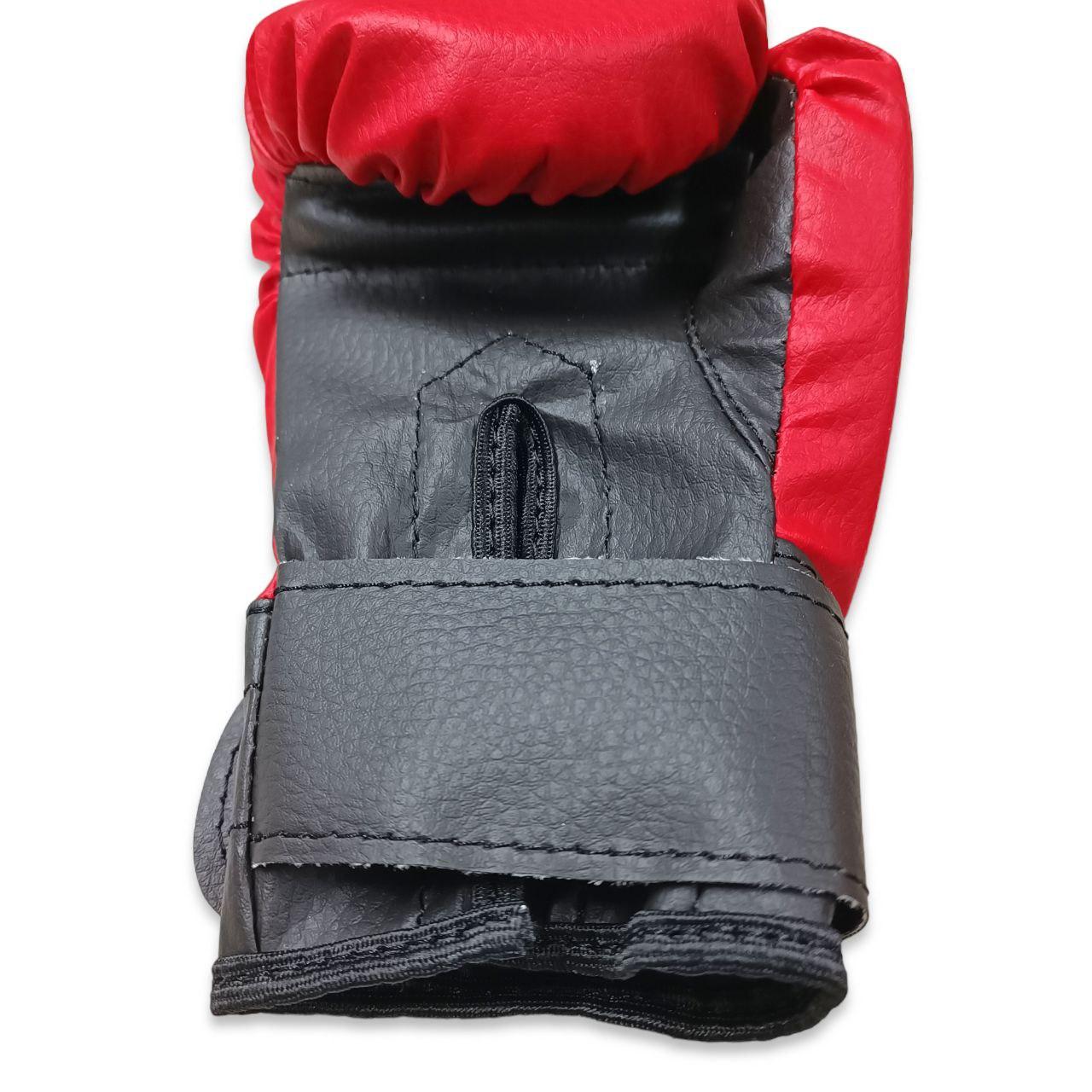 Боксерские перчатки BOXER 4 оz кожвинил красные - фото 3 - id-p2015326548
