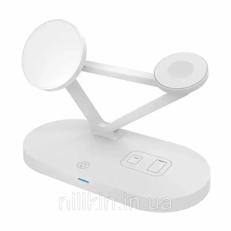 Бездротова Зарядка Qi 5in1 wireless charger JYD-WC126 15W Док-станція для iPhone/iWatch/Airpods