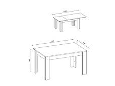 Стіл обідній розкладний Corfu Accord, колір сосна андерсен, фото 3