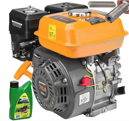 Двигун бензиновий GX160 7 л. с.вал 20 мм + мастило PM-SSP-720T, фото 1
