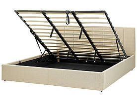 Тканина EU Super King Size Otoman Bed Beige DREUX