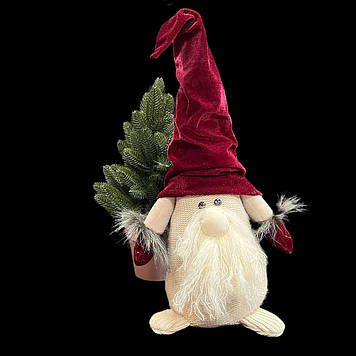 Новорічна фігура, гном ручна робота, висота 50 см