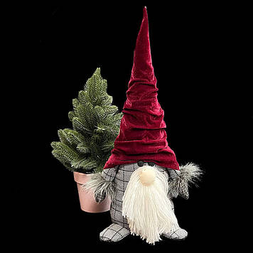 Новорічна фігура, гном ручна робота, висота 54 см