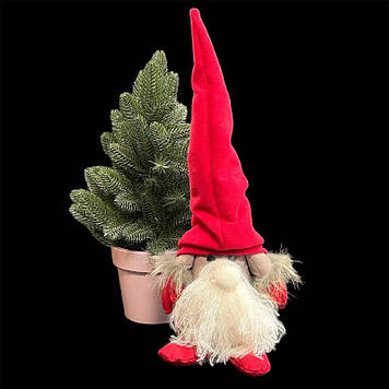 Новорічна фігура, гном ручна робота, висота 40 см