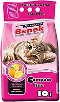 Super Benek Бентонитовый Компактный наполнитель для кошачьего туалета с ароматом цитрусовой свежести 10 л