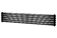 Горизонтальный радиатор дизайнерский Sora 5/1800 черный матовый 320*1800