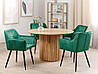 Набір з 2 оксамитових обідніх стільців Смарагдово-зелений ЖАСМІН, фото 2
