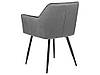 Набір з 2 оксамитових обідніх стільців темно-сірий JASMIN, фото 5