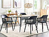 Набір з 2-х обідніх стільців Чорний ALMIRA, фото 2