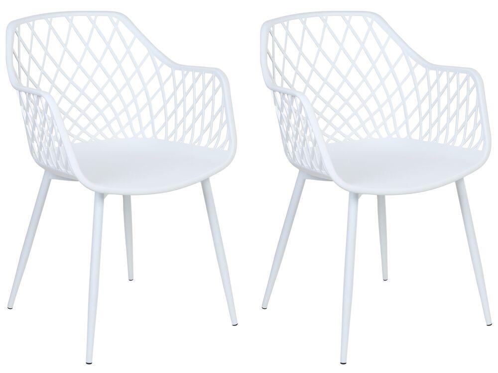 Набір з 2 обідніх стільців White NASHUA II, фото 1
