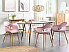 Набір з 2 обідніх стільців рожевий UTICA, фото 2